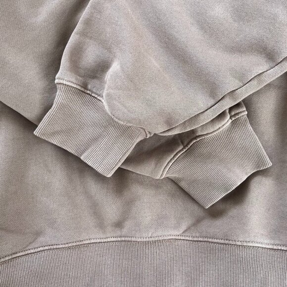 Aritzia TNA Cozy Fleece Boyfriend Fit Button Collar Pullover Medium - Picture 4 of 7